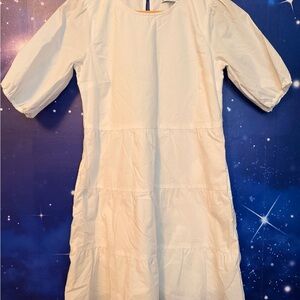 Abercrombie & Fitch Off-White Tiered Dress